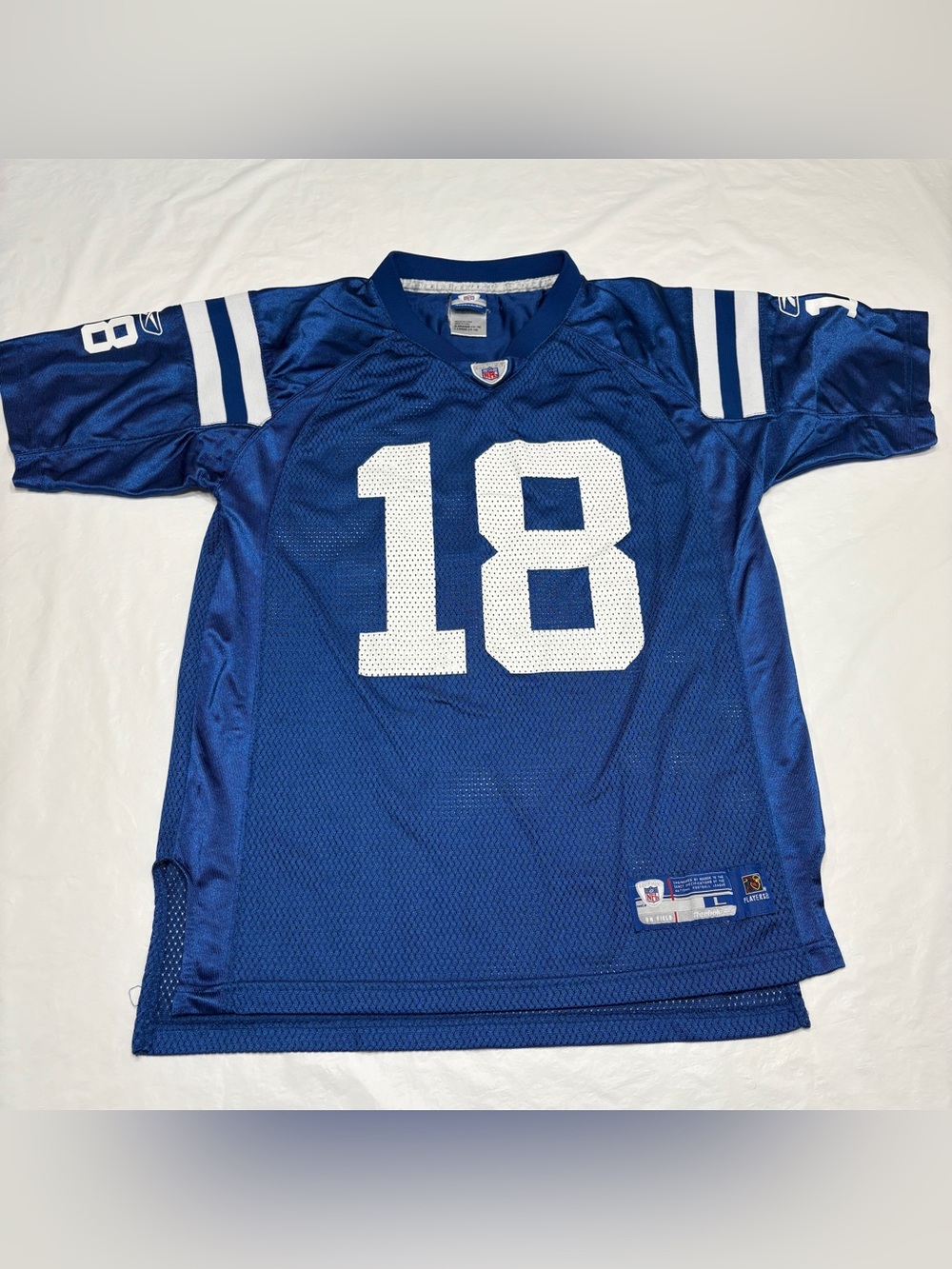 Reebok NFL Indianapolis Colts Peyton Manning #18 Jersey Youth Boys Large 14/16